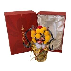 Chinese Beijing Opera SUN WUKONG Drama Doll Tang Wawa Art Hand Painted Silk